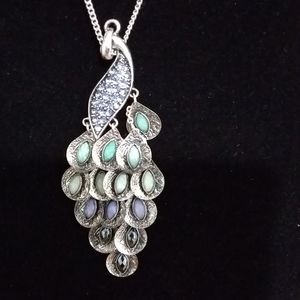 3/$15 Beautiful Peacock Necklace NWT Lot 323